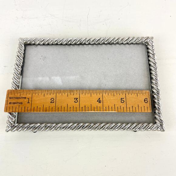Nicole Miller Home Silver Twisted Rope Photo Frame - Picture 6 of 6